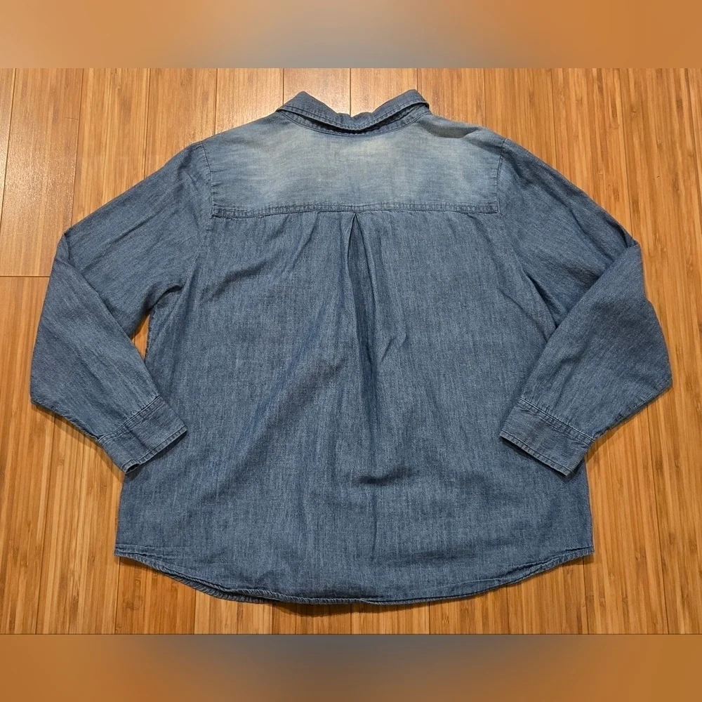 Christopher & Banks Denim Button-Up Shirt